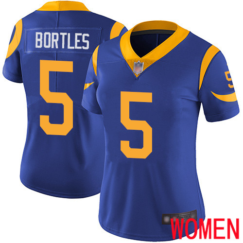 Los Angeles Rams Limited Royal Blue Women Blake Bortles Alternate Jersey NFL Football #5 Vapor Untouchable->los angeles rams->NFL Jersey
